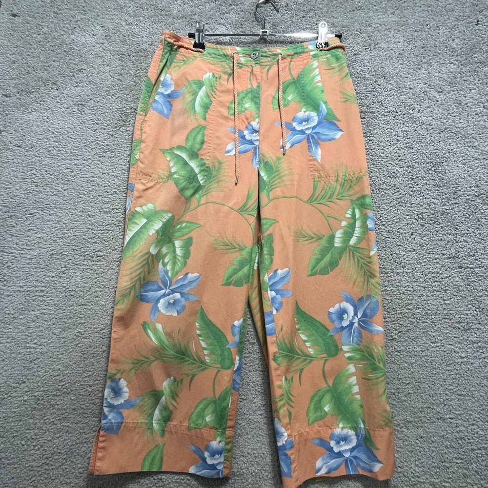 Ralph Lauren Pants Womens 4 Multicolor Floral Print Capri Garden‎ Picnic Casual